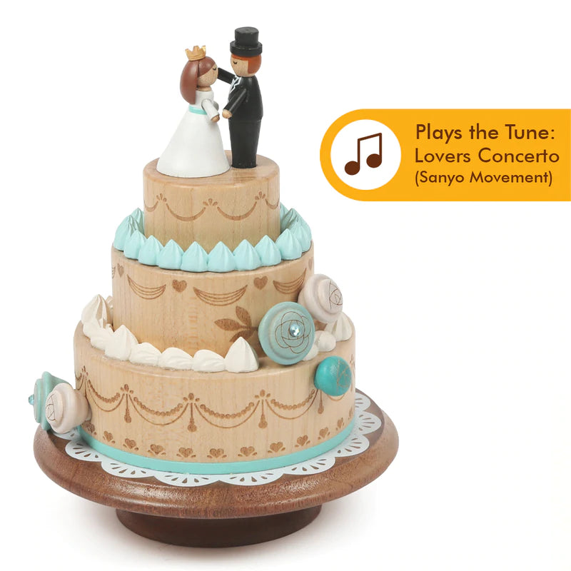 Couple Wedding Cake | Wooden Music Box