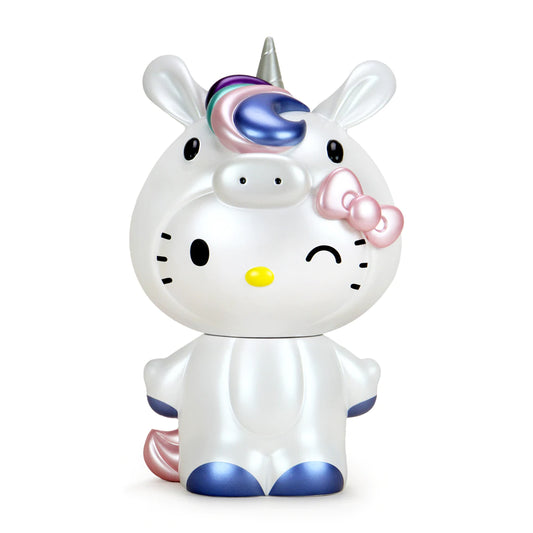 KIDROBOT X HELLO KITTY UNICORN 8" VINYL ART FIGURE-PASTEL PEARL EDITION
