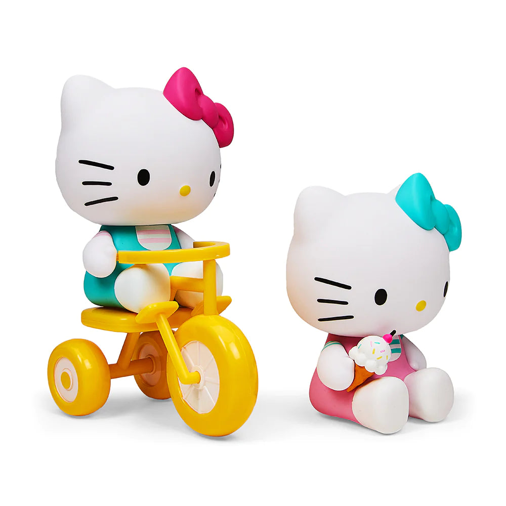 HELLO KITTY® TRICYCLE AND ICE CREAM PLAY THEME 4.5” VINYL FIGURE 2-PACK SET