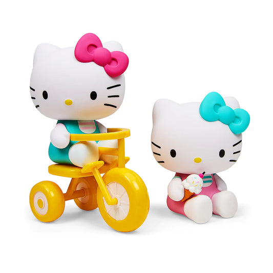 HELLO KITTY® TRICYCLE AND ICE CREAM PLAY THEME 4.5” VINYL FIGURE 2-PACK SET