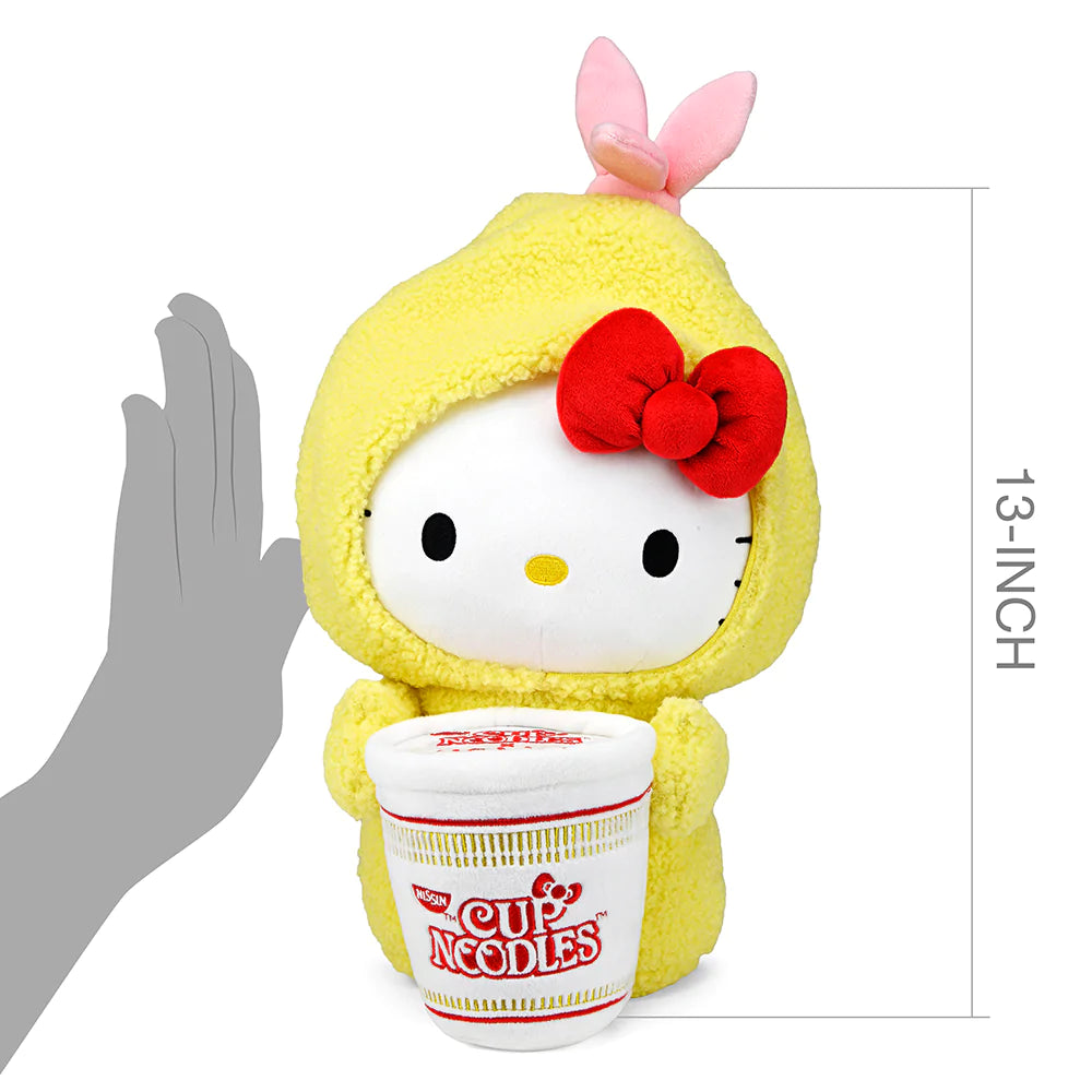 NISSIN CUP NOODLES X HELLO KITTY TEMPURA CUP 16" INTERACTIVE PLUSH