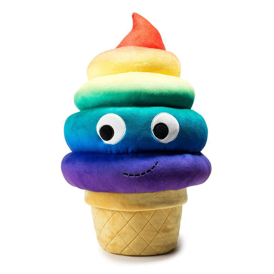 YUMMY WORLD RAINBOW SOFT SERVE SALLY ICE CREAM CONE PLUSH