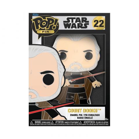 STAR WARS - COUNT DOOKU LARGE ENAMEL POP PIN