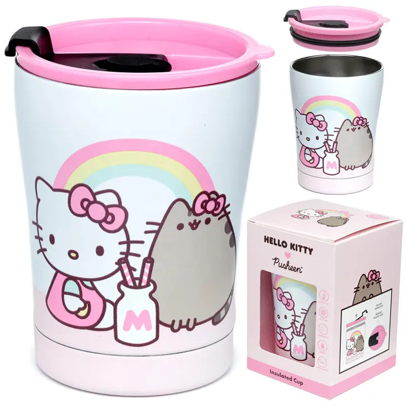 HELLO KITTY & PUSHEEN INSULATED FOOD & DRINK CUP