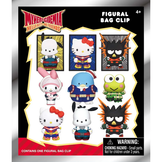 HELLO KITTY X MY HERO ACADEMIA 3D FOAM BAG CLIP *Blind Bag*