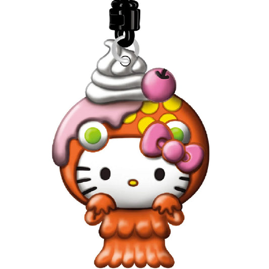 HELLO KITTY ORANGE SUNDAE KAIJU 3D FOAM BAG CLIP