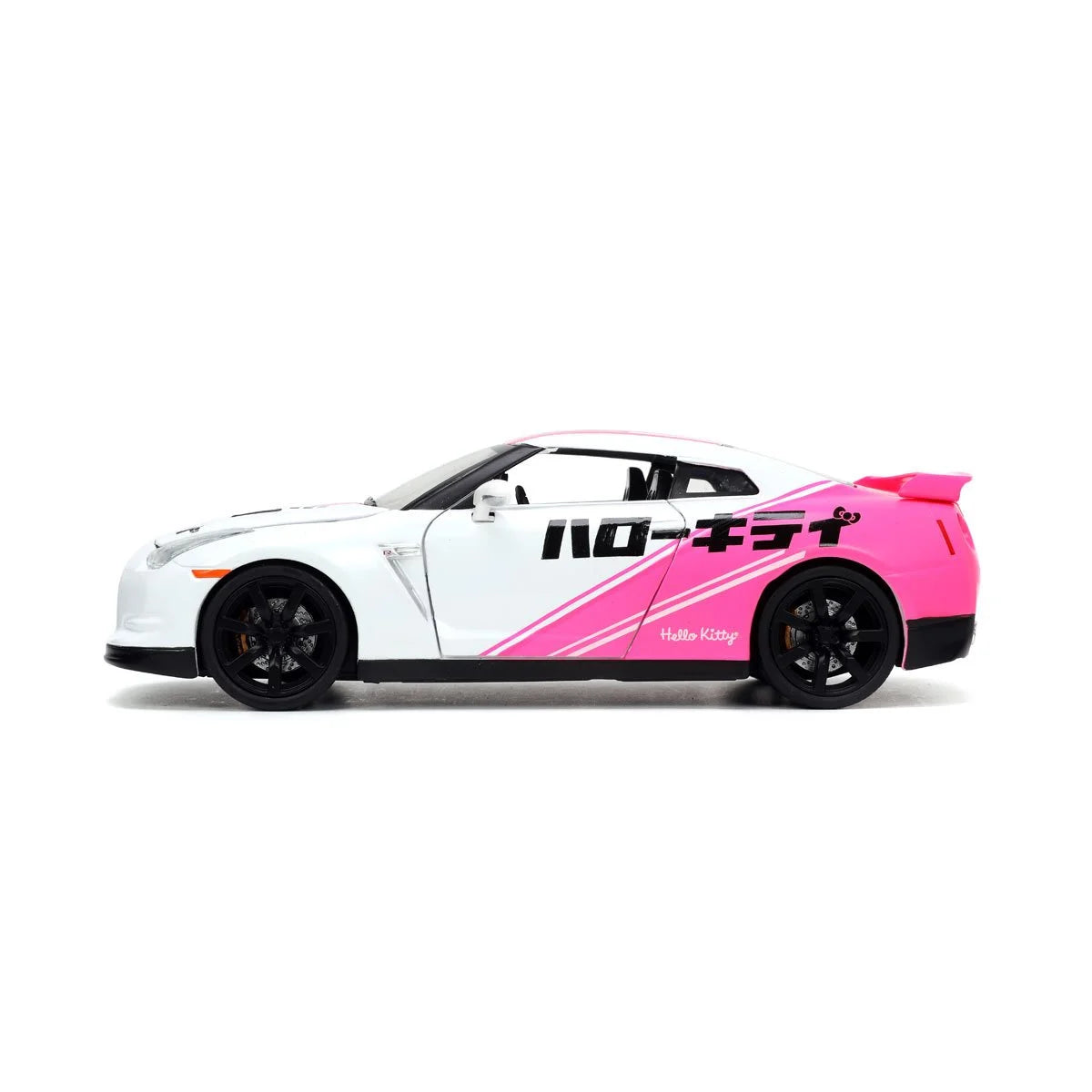 HELLO KITTY TOKYO SPEED 2009 NISSAN GT-R R35 1:24 SCALE DIE-CAST METAL VEHICLE WITH FIGURE
