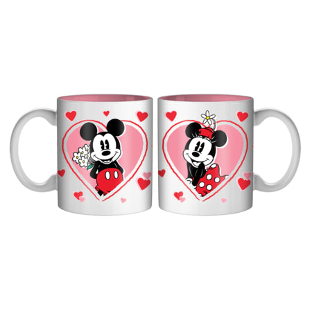 MICKEY AND MINNIE 2PK 14OZ CERAMIC MUG SET
