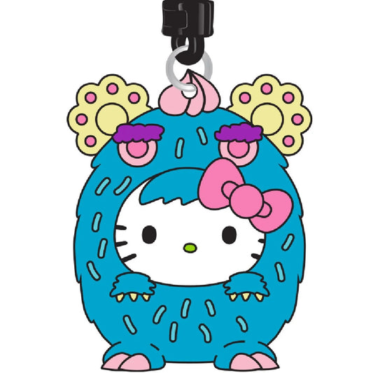 HELLO KITTY BLUE KAIJU 3D FOAM BAG CLIP