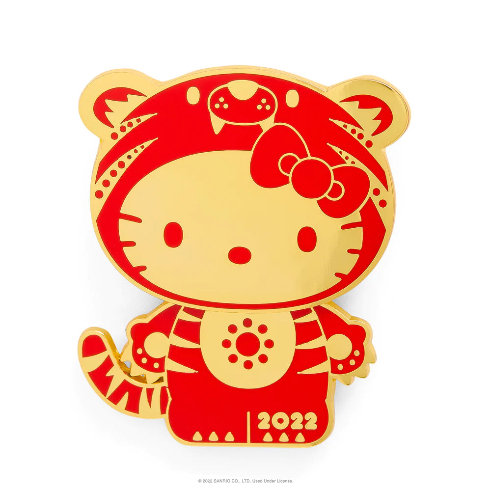 HELLO KITTY YEAR OF THE TIGER 1.5" ENAMEL PIN