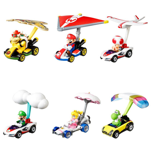 HOT WHEELS MARIO KART GLIDER CHARACTER CARS