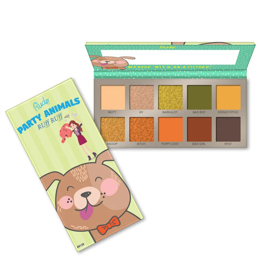 PARTY ANIMALS 10 EYESHADOW PALETTE - RUFF RUFF