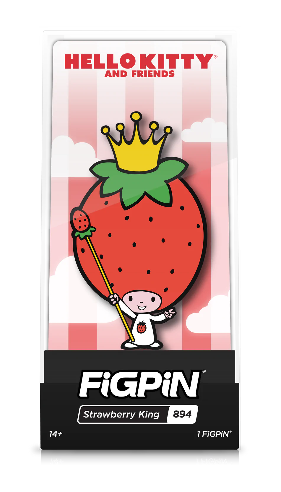 HELLO KITTY AND FRIENDS - STRAWBERRY KING 894 FIGPIN