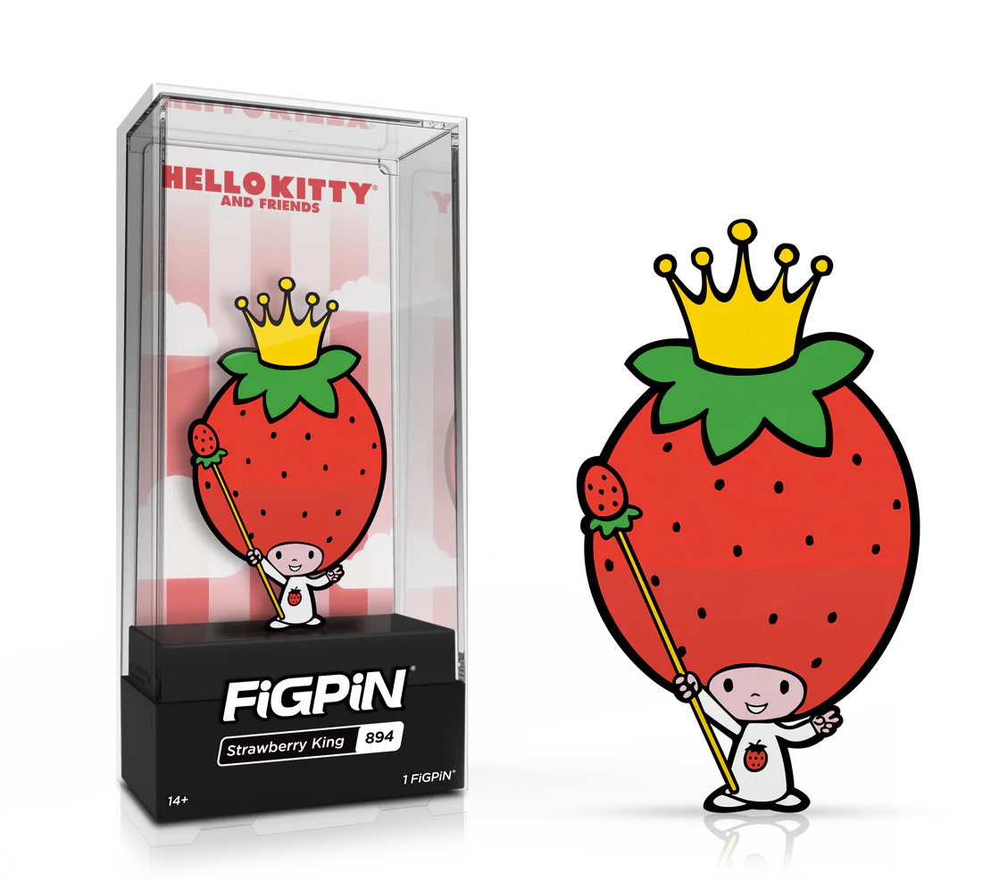 HELLO KITTY AND FRIENDS - STRAWBERRY KING 894 FIGPIN