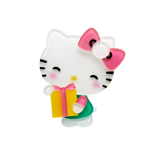HELLO KITTY A PRESENT FOR YOU! BROOCH